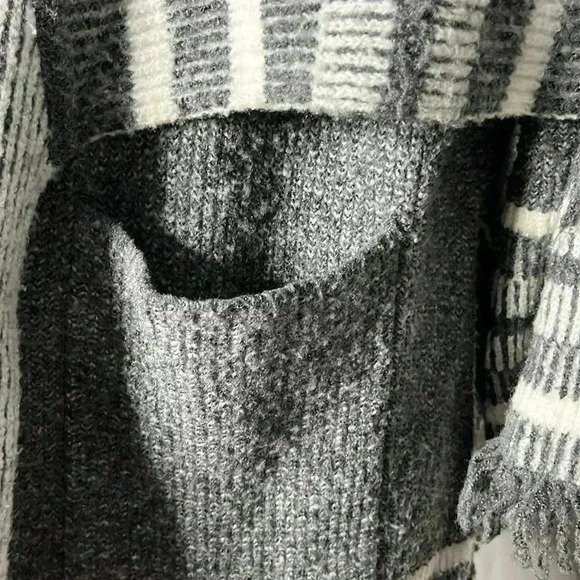 Anthropologie Saturday Sunday Knit Open Front Fringe Cardigan Size OSFM - Picture 6 of 10